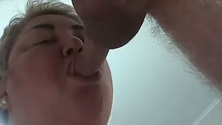 mouth full of cum after blowjob close-up #5