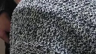 she jerks off my cock on a smoke break #4