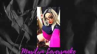 Blonde Smoking Goddess Marilyn