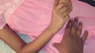 A moment when a newly married couple has sex.