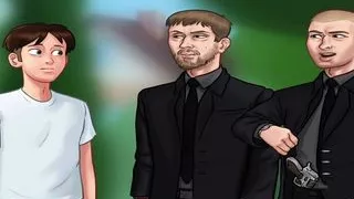 SummertimeSaga - got up while hugging a girl in pajamas E1 #