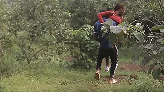 Hot Christmas sex with my horny villager lover