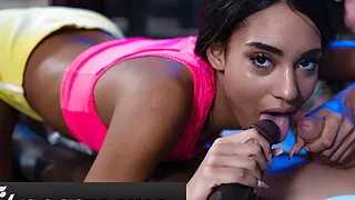 Fitness Rooms – Big dicks spitroast Italian teen Capri Imonde