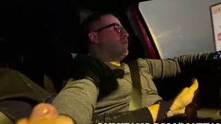 Mutual handjob while driving
