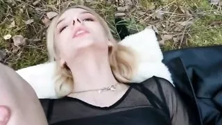 Amazing Fuck with Facial In Forest