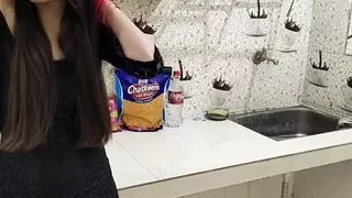 Fucked my Ex-girlfriend in the Kitchen with Hindi Audio Xxx