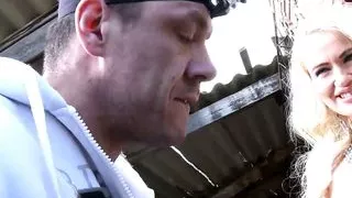 Public – Teenager Cindy Sun gives Rob Diesel anal sex