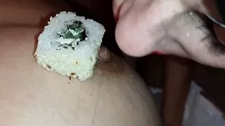 I eat sushi from my girlfriend - Lesbian-candys