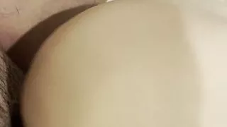 Masturbating with my penis balls deep in a fake butthole sex