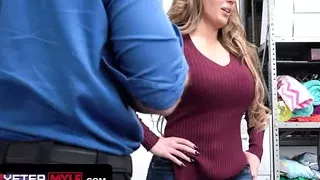 Curvy Milf Thief Caught & Fucked Hardcore by Mall Security