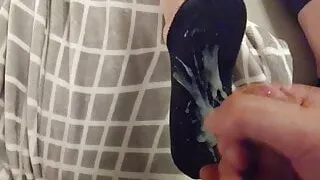 She lets me cum on her socks