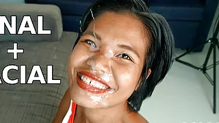 Anal and Facial for Happy Thai Cum Slut