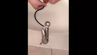 Pulling 1m Cord out of Penis, Peehole, Insertion and Pee