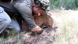 Ranger fucks beautiful milf with big nipples in the woods