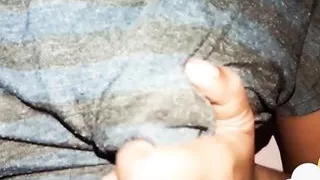 Indian Teen Girl Playing With Her Natural Tits, Nipple Play, Sexy Boobs