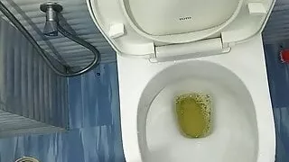 Boy caught taking piss on camera. Huge cock, pierced extreme