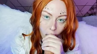 xmas angel sloppy blowjob  and fucking with a huge dick