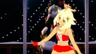 MMD – Special Christmas video with Paimon