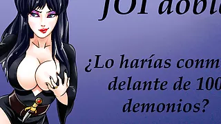 Spanish JOI. Sexo con mujer demonio muy cachonda.