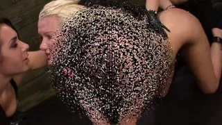 Blond degenerate submissive slut gets rough fuck and hard dick