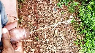 Cute little penis having fun outside. Virgin cock. Sexy cock