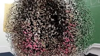 Dominatrix teacher milks her sex study object.