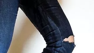 rip my old tight H&M Jeans