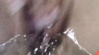 taking a bath close-up