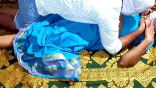 Desi Indian wife doggystyle fucking in a green sari