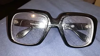 1970s bulky eyeglasses fun.