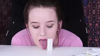 Oral slave teen sucks on dom’s cock