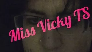Dirty Miss Vicky TS written on (in German)