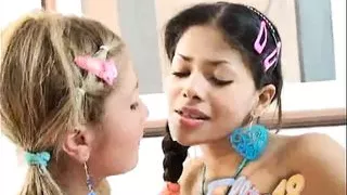 Ellie 18 with Carina 18 Licking and eating their pussies