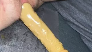 Dildo Assfuck with my 24x7cm Dildo, but Reverse. Part 1