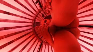 Fitness Boy Masturbates On The Gym's Collagen Chamber