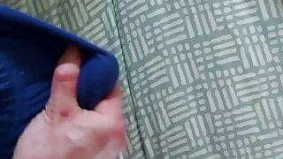 Cum Inside Plain Blue Briefs