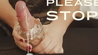 Luxie Pink - Post Orgasm Handjob ! DOUBLE Cumshots !