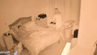 Mom horny at night husband away sneaks into step son room