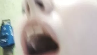 Roughly fucked his girlfriend in the pussy to orgasm