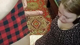 Fucked his mistress in the mouth with a big dick