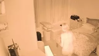 Mom sneaks into step son room wants his cock watches him