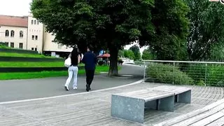 FAKE AGENT - photographer picks up German teen on street