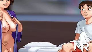 SummertimeSaga - Jerk Off On Naked Body And Deepthroat Blowj