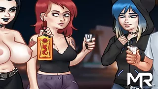 SummertimeSaga - Gothic Girl Shows E2 Boobs # 69