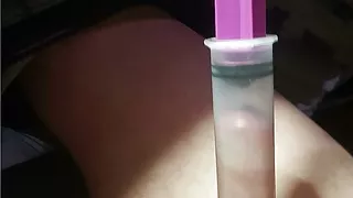 suction of my glans in syringe