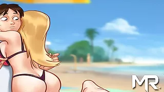 SummertimeSaga - Playing Bottle On The Beach # 81