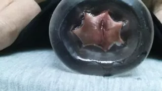 SUPER CLOSE UP: Monster Cock Fucking Sexy Toy - Pocket Pussy