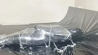 Bodysuit with 5 layers and mummification - Leather Girl