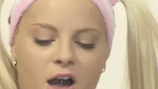 Petite blonde solo teen toys her wet pussy