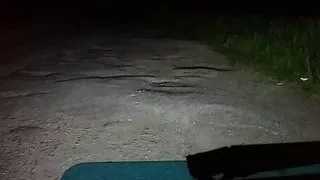 Crossdresser draussen